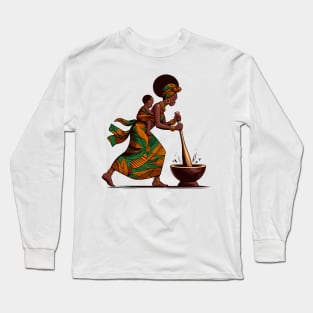 Afrocentric Mother And Baby Long Sleeve T-Shirt